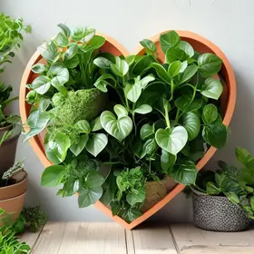 plantas com forma de coração