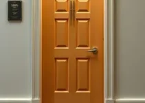 sapato na porta do apartamento