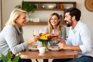 receber amigos em casa