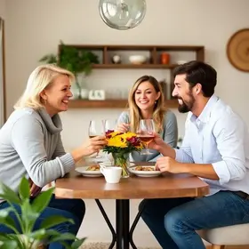 receber amigos em casa