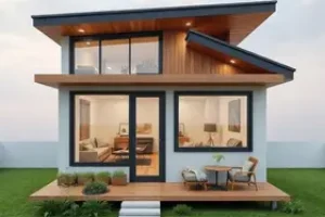 casa estreita de 1,80 m