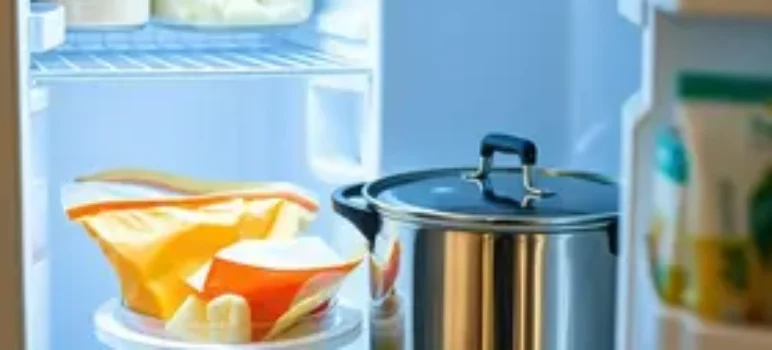 pode guardar panela com comida na geladeira