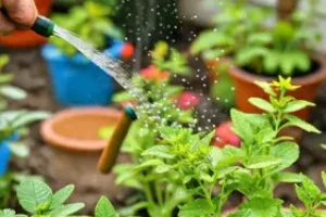 melhor horário para regar plantas