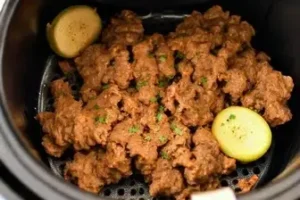 carne moída na air fryer