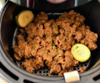 carne moída na air fryer