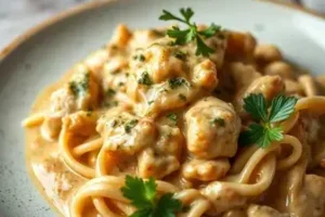 strogonoff de frango cremoso